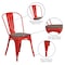 Flash Furniture Red Metal Stackable Chair with Wood Seat, PK4 4-CH-31230-RED-WD-GG - alternate 5
